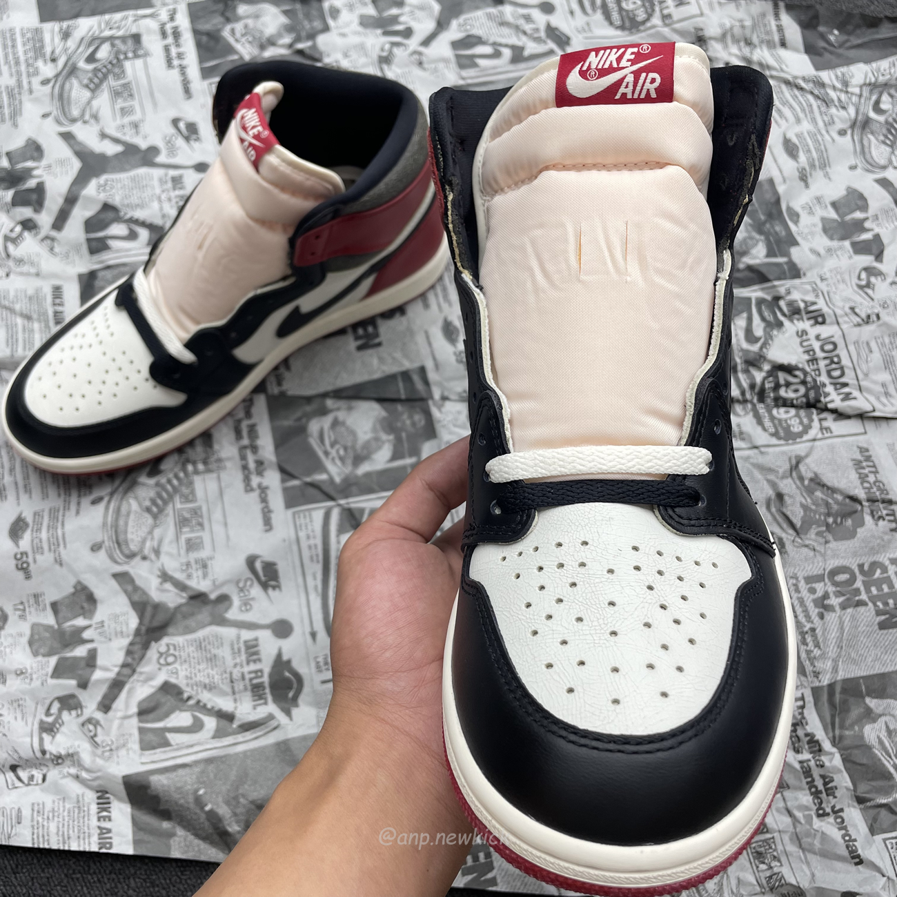 Air Jordan 1 Retro High Og Black Toe Chicago (4) - newkick.cc